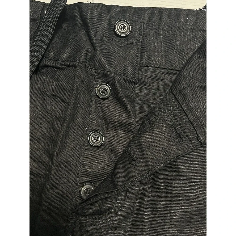 NWT Zara Men's Black Linen Cotton Straight Pants Sz M